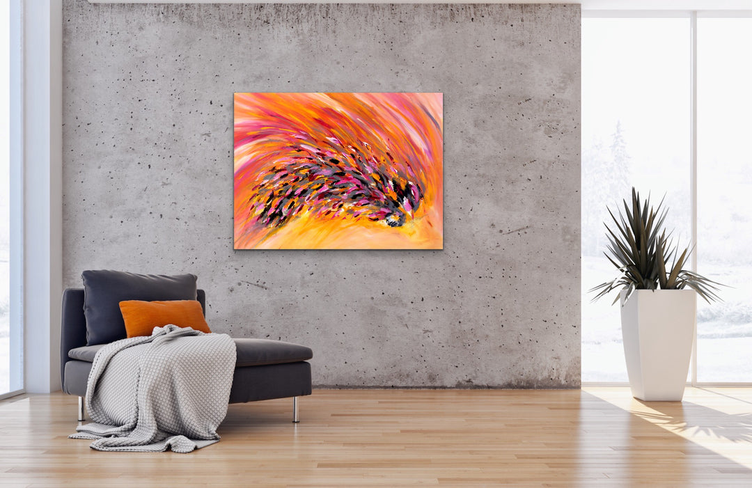 Surprise Party - 40x30 - Original Contemporary Modern Abstract Paintings by Preethi Arts