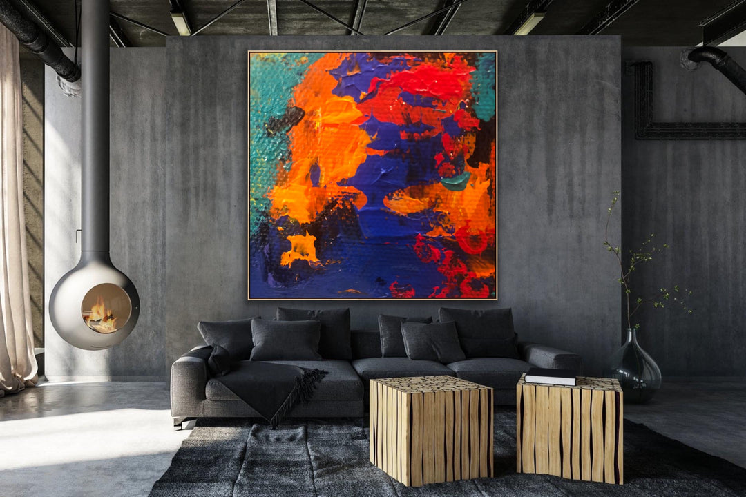 Mystical - Custom Art - Abstract painting, Minimalist Art, Framed painting, Wall Art, Wall Decor, Large painting, Local Artist