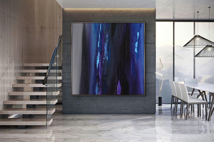 Blue falls - Custom Art - Modern Art Abstract Paintings Wall Art