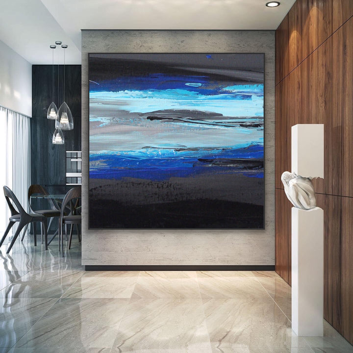 Blue Horizon- Custom Art - Modern Art Abstract Paintings Wall Art