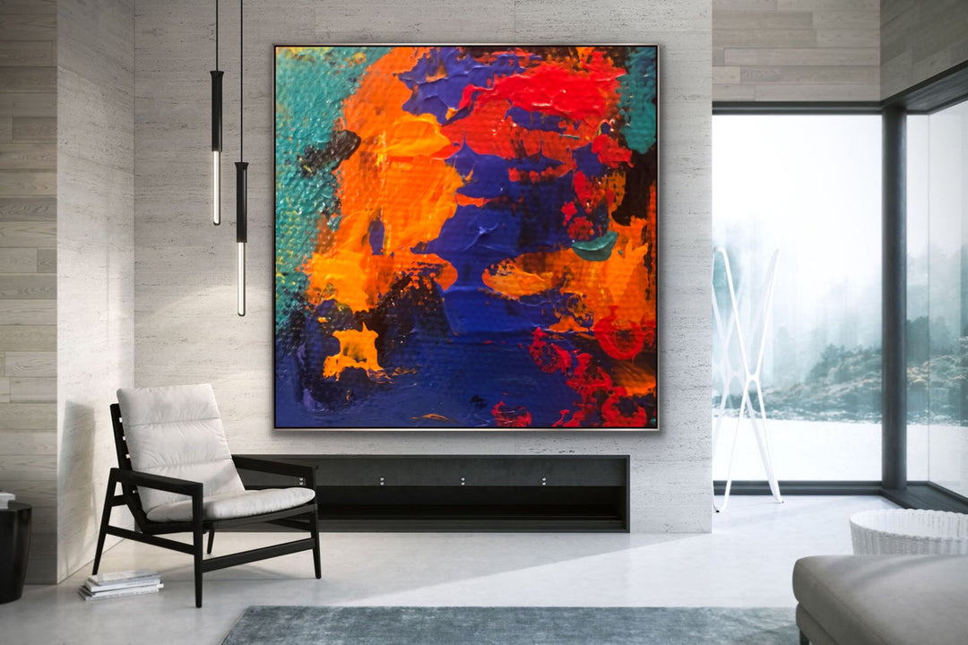 Mystical - Custom Art - Abstract painting, Minimalist Art, Framed painting, Wall Art, Wall Decor, Large painting, Local Artist