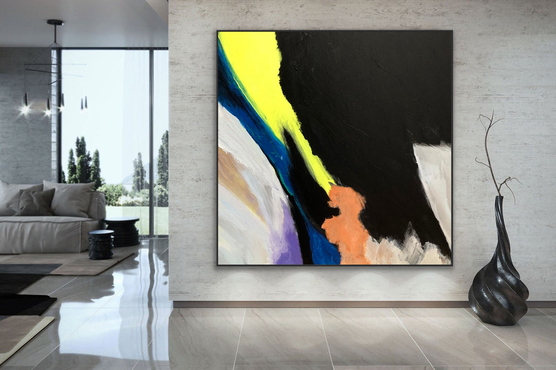 Strong  - Abstract Painting, Minimalist Art, Framed art Wall Art, Modern art