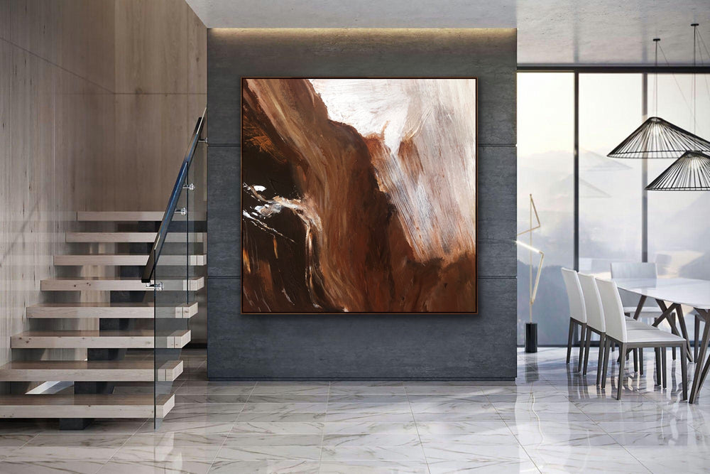 Hazelnut - Custom Art - Abstract Painting, Minimalist Art, Framed art Wall Art, Modern art