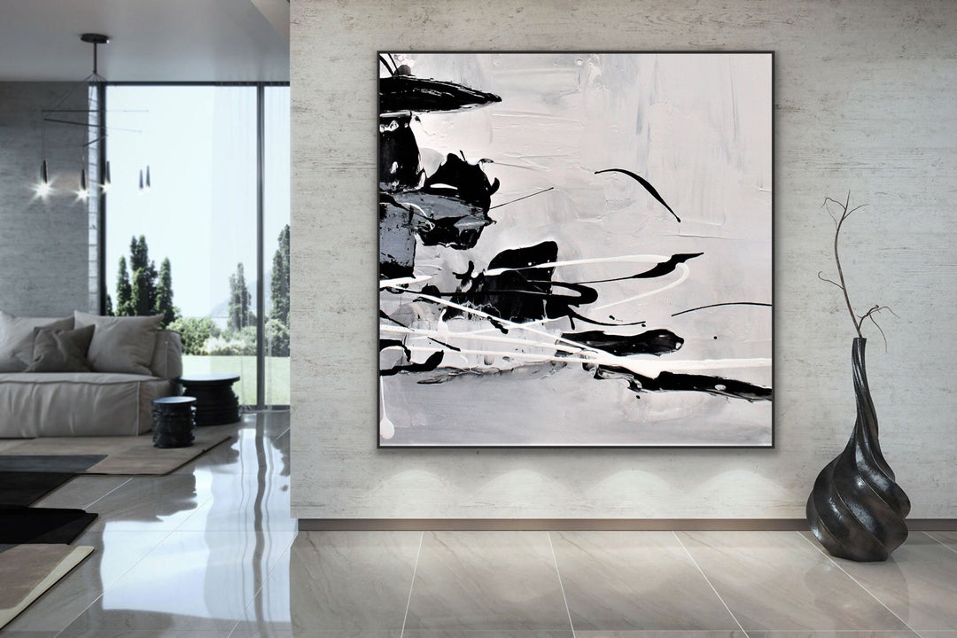 Lifetime - Abstract painting, Minimalist Art, Framed painting, Wall Art, Wall Decor, Large painting, Local Artist