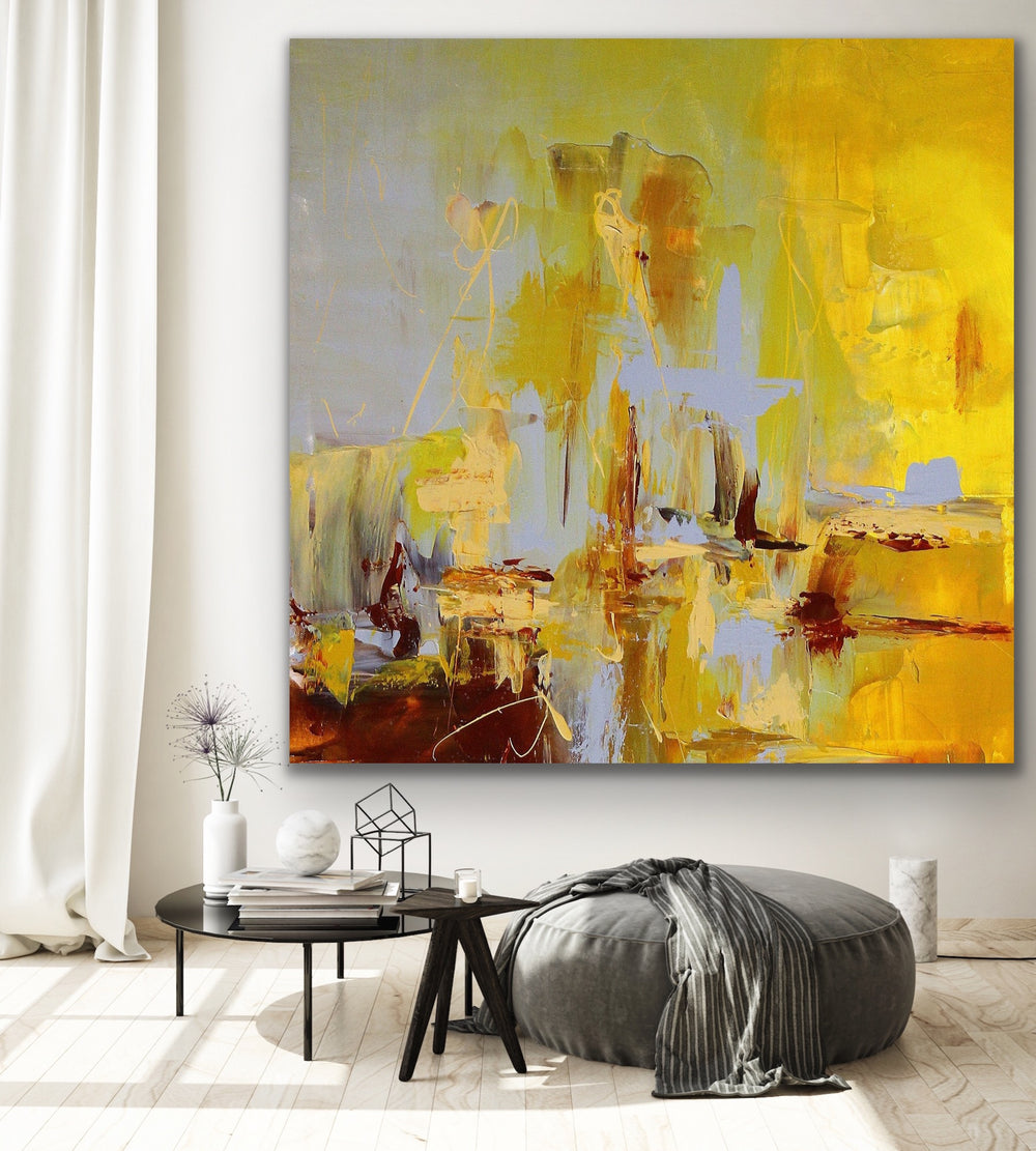 Evening breeze - Custom Art - Abstract painting, Minimalist Art, Framed painting, Wall Art, Wall Decor, Large painting, Local Artist