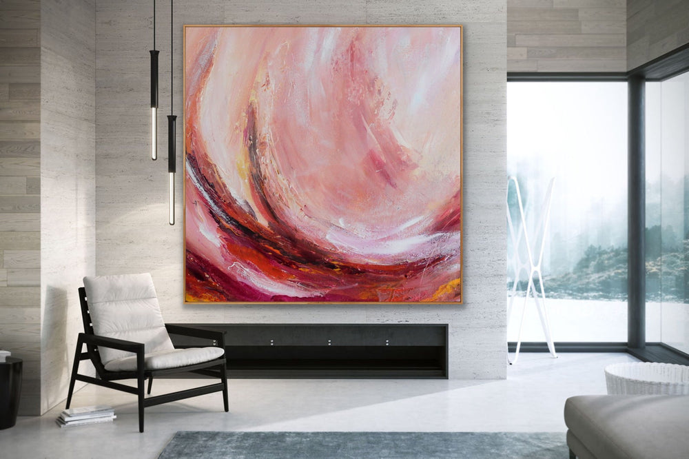 Blushes - Custom Art - Abstract Painting, Minimalist Art, Framed art Wall Art, Modern art