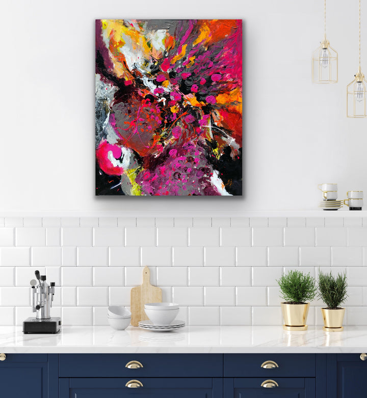 Victory 2 - 30x24 - Original Contemporary Modern Abstract Paintings by Preethi Arts