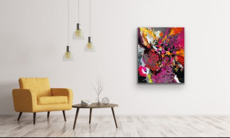 Victory 2 - 30x24 - Original Contemporary Modern Abstract Paintings by Preethi Arts