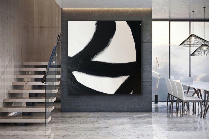 Trendy- Custom Art - minimalist painting 3d art white painting art for home