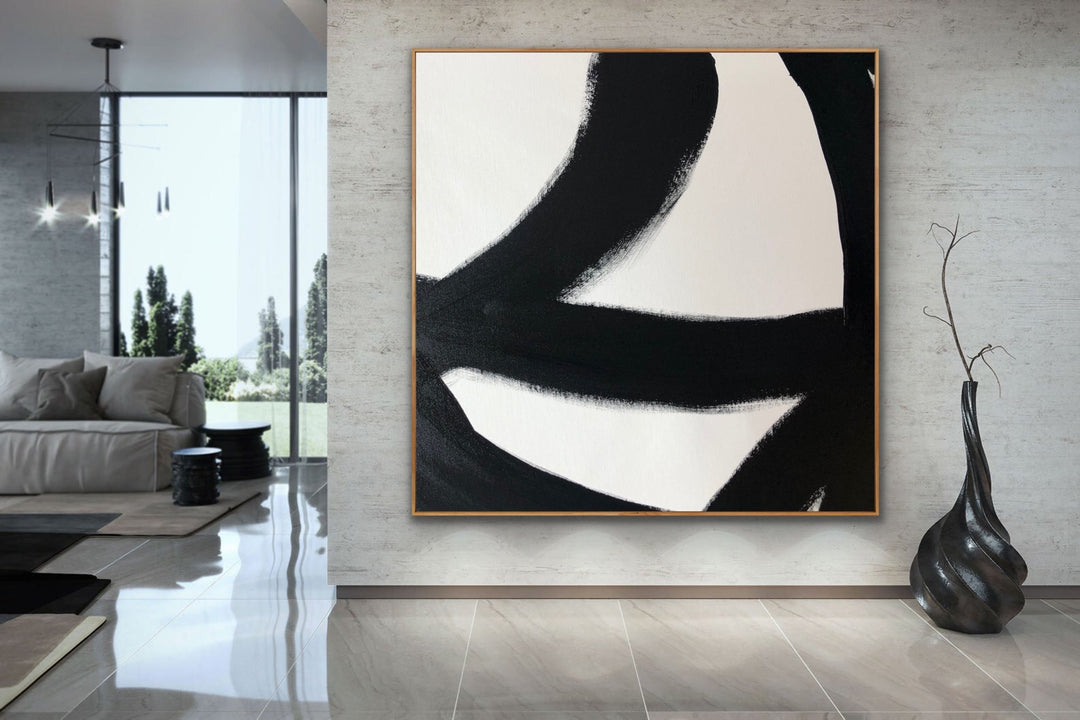 Trendy- Custom Art - minimalist painting 3d art white painting art for home