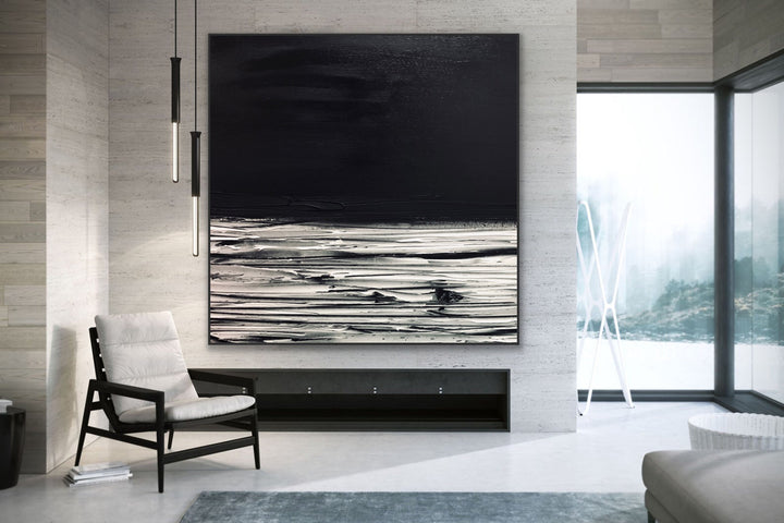 Rough - Custom Art - minimalist painting 3d art white painting art for home