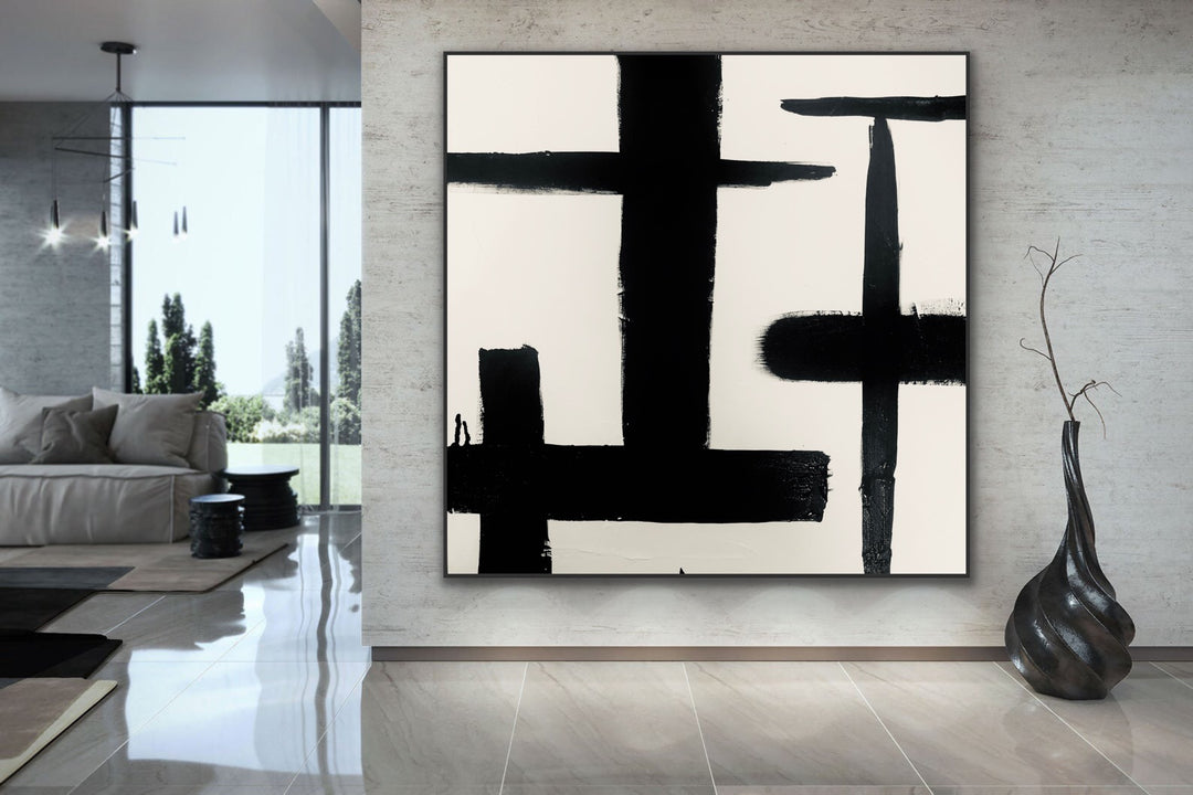 Bouncy - minimalist painting 3d art white painting art for home