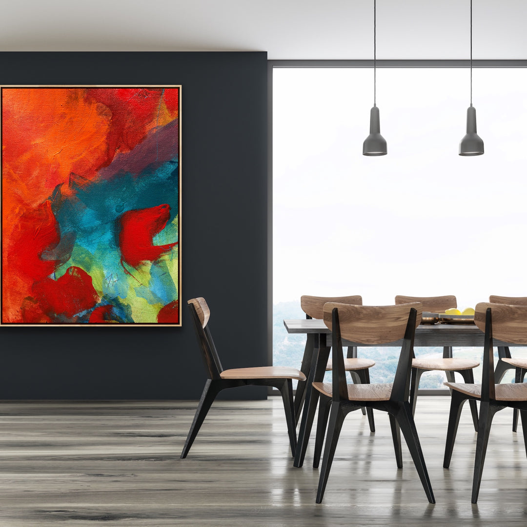 Romance- Custom Art - Original Contemporary Modern Abstract Paintings by Preethi Arts