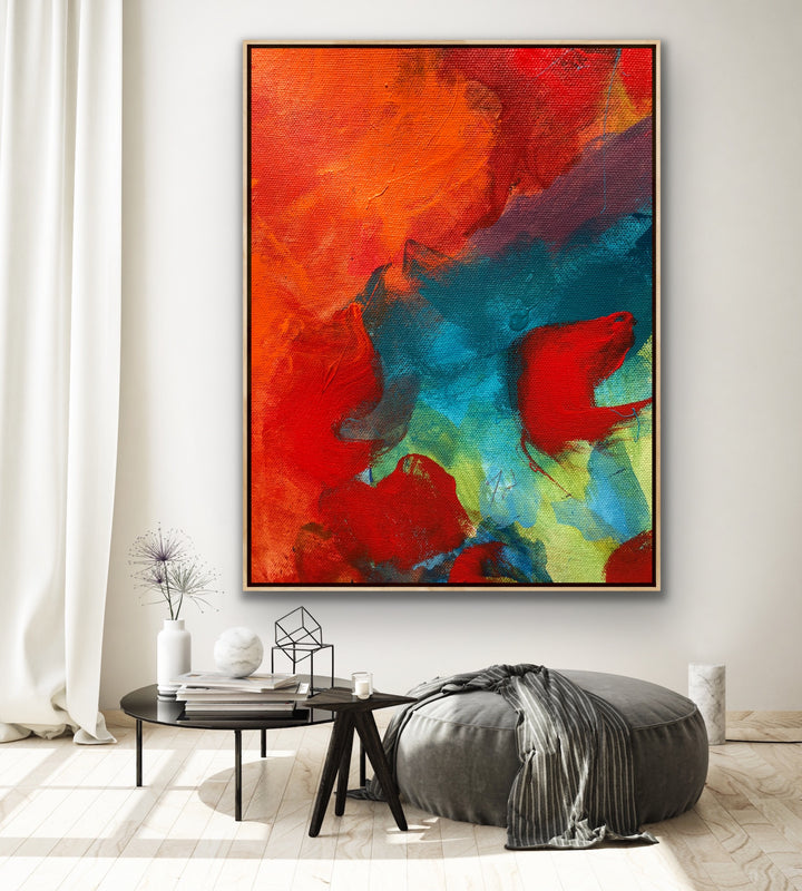 Romance- Custom Art - Original Contemporary Modern Abstract Paintings by Preethi Arts