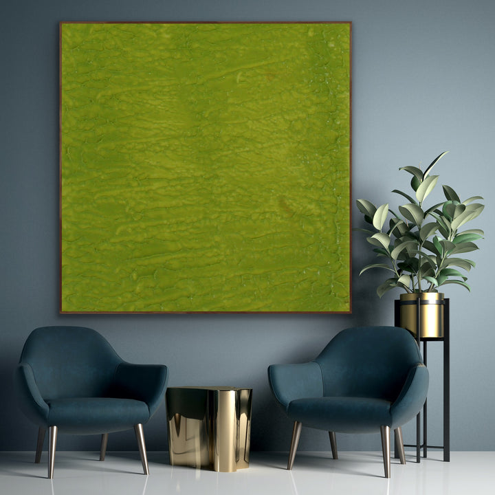 Olive green Large abstract painting, modern art, Wall art, Custom Art - Preethi Arts