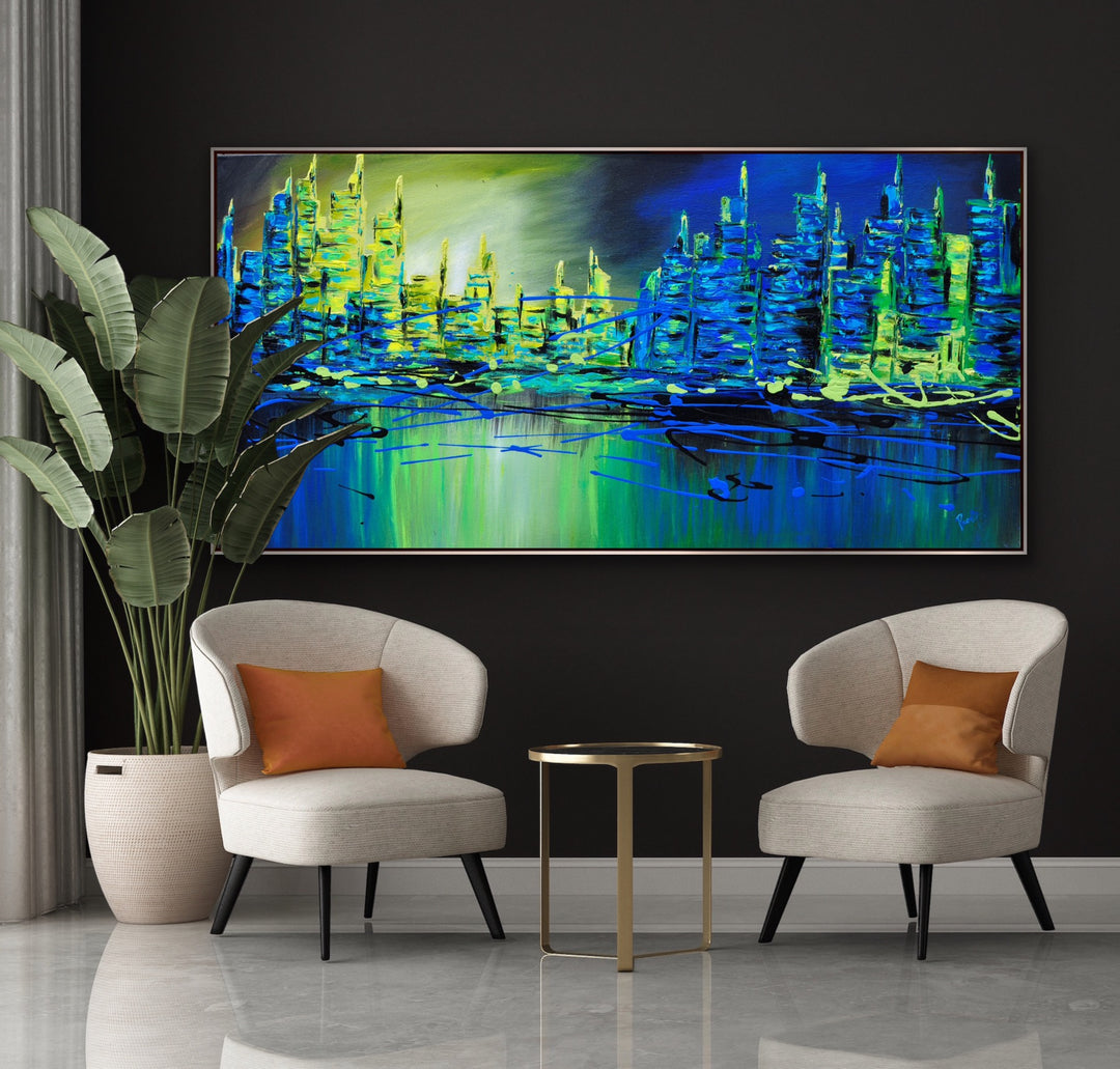 Blue reflection - Custom Art - Preethi Arts