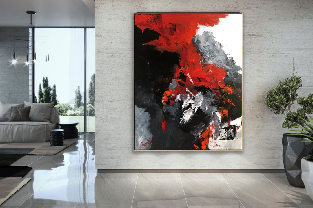 Fearless 1 - Custom Art - Abstract painting, Minimalist Art, Framed painting, Wall Art, Wall Decor, Large painting, Local Artist