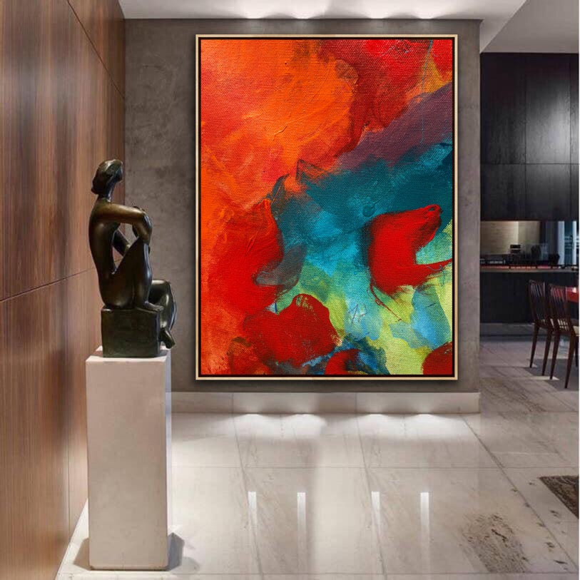 Romance- Custom Art - Original Contemporary Modern Abstract Paintings by Preethi Arts