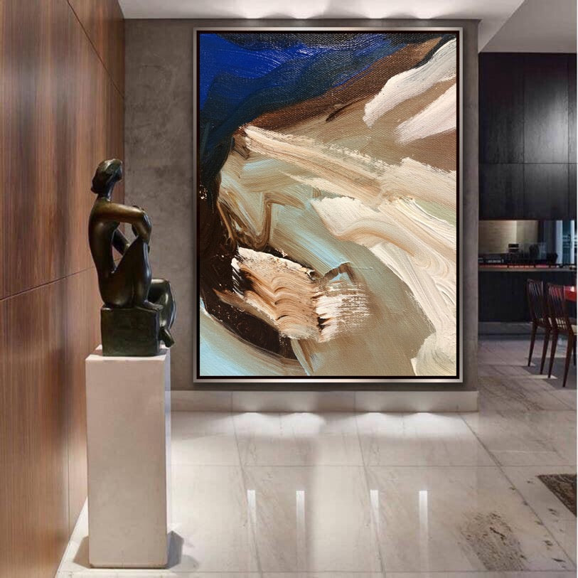 Ocean Hill  - Original Contemporary Modern Abstract Paintings by Preethi Arts