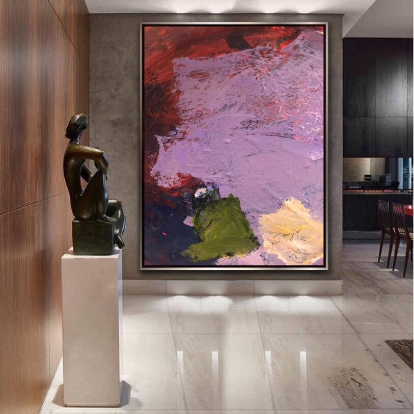 Blush- Custom Art - Original Contemporary Modern Abstract Paintings by Preethi Arts