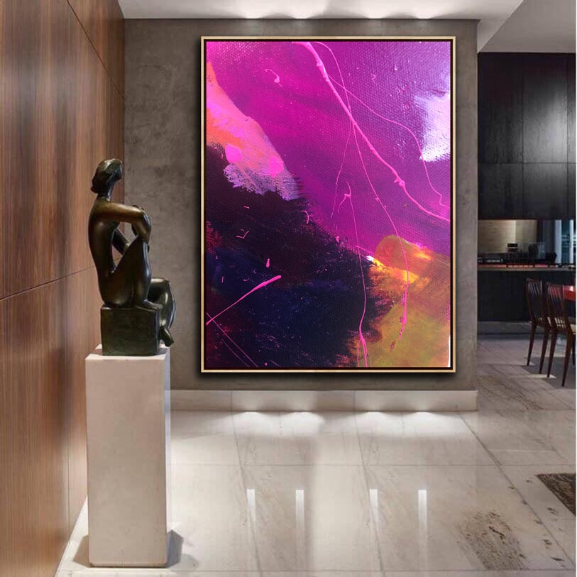 Glam - Original Contemporary Modern Abstract Paintings by Preethi Arts