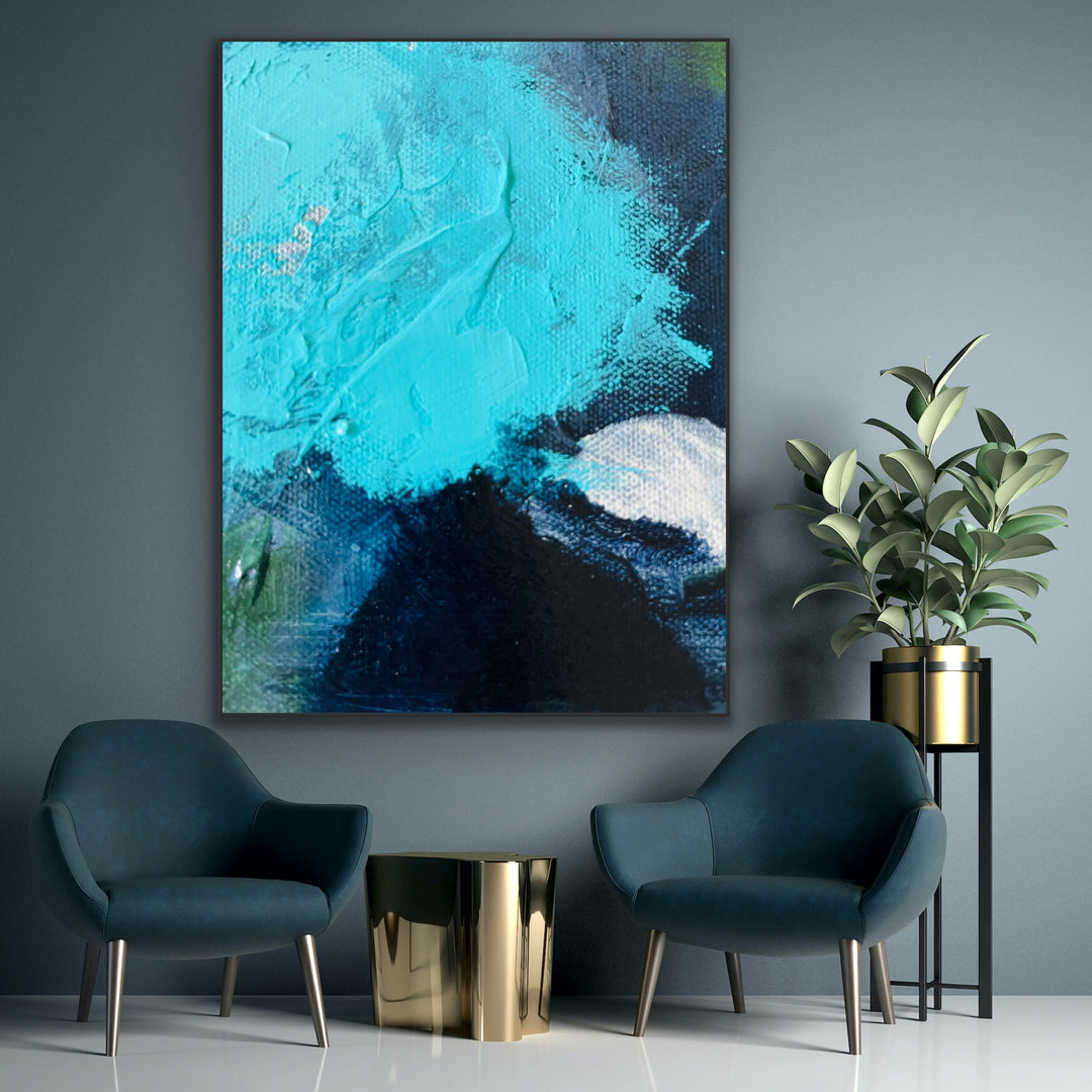 Fresh start - Custom Art - Abstract Painting, Minimalist Art, Framed art Wall Art, Modern art