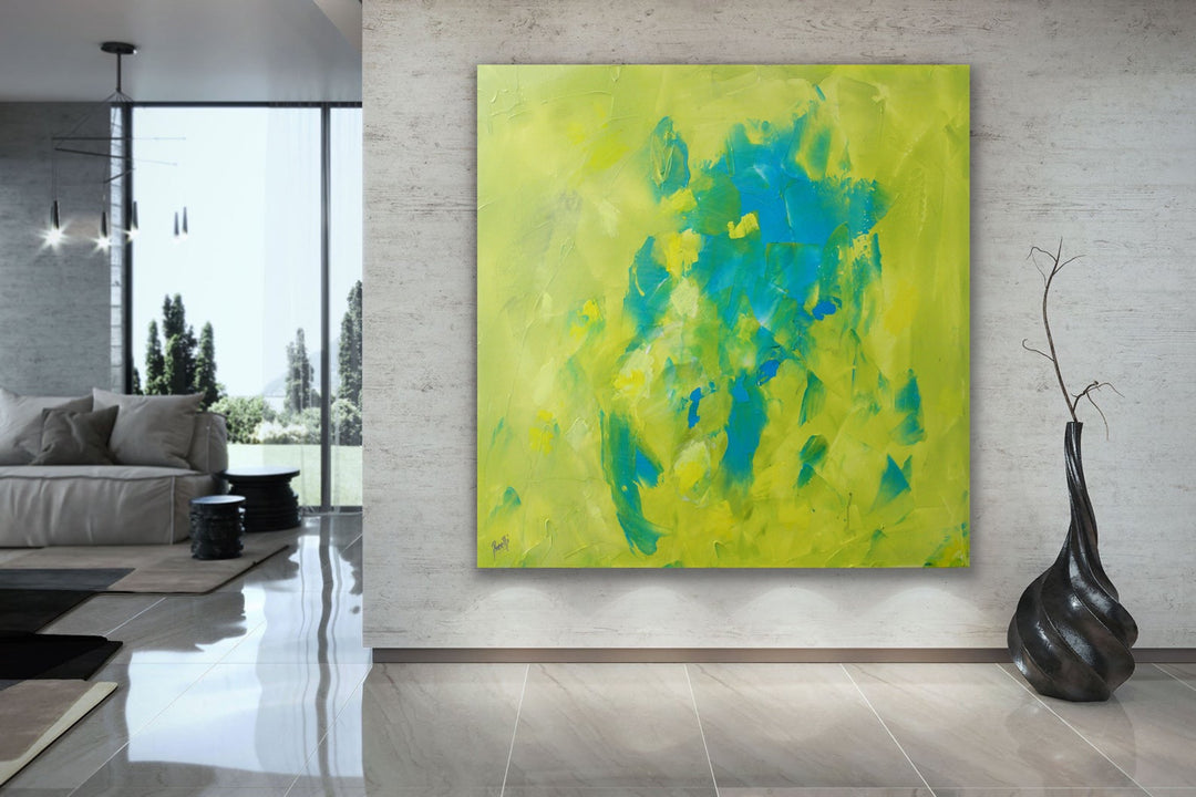 Refreshing  - Abstract painting, Minimalist Art, Framed painting, Wall Art, Wall Decor, Large painting, Local Artist