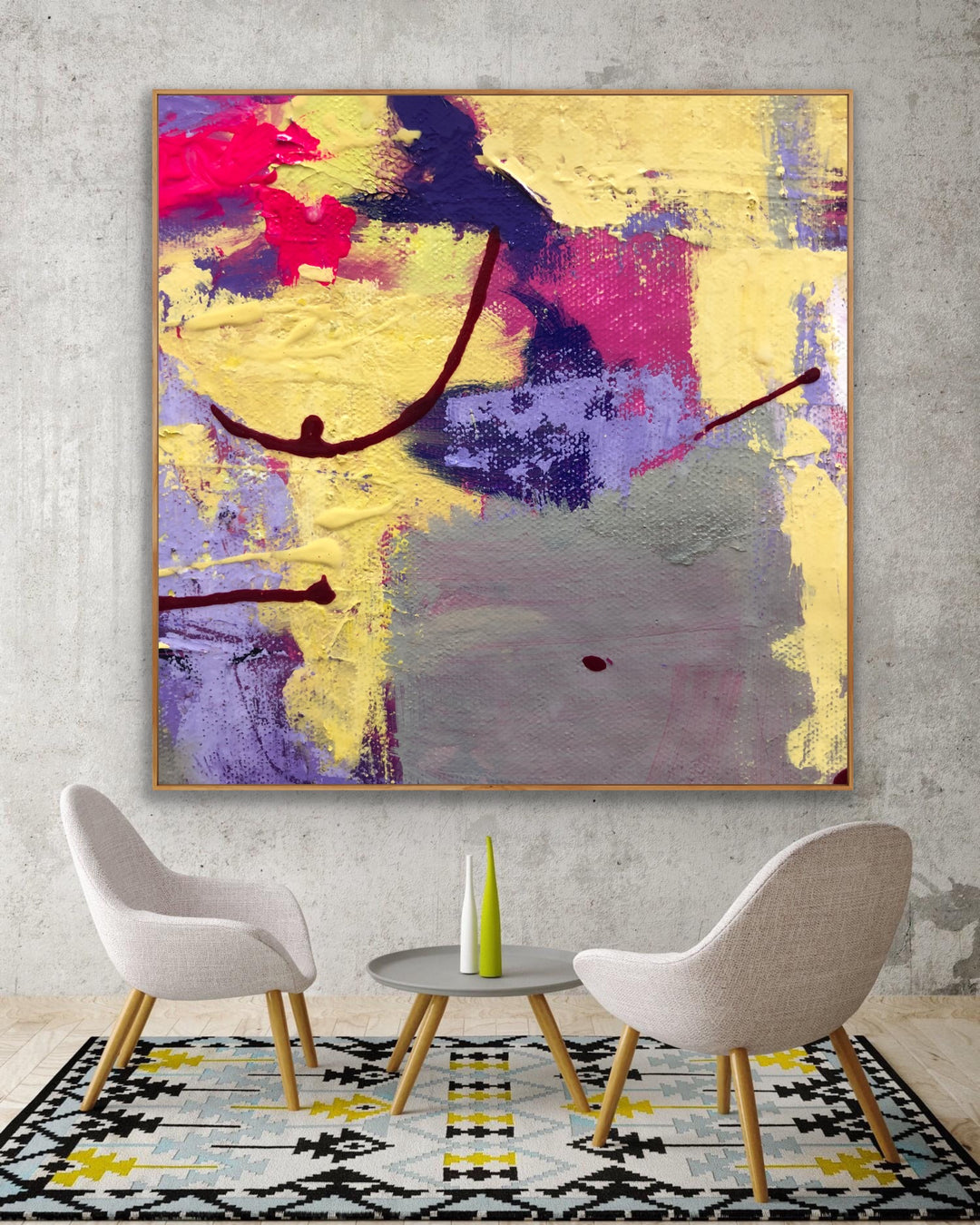 Crazed - Custom Art - Abstract painting, Minimalist Art, Framed painting, Wall Art, Wall Decor, Large painting, Local Artist