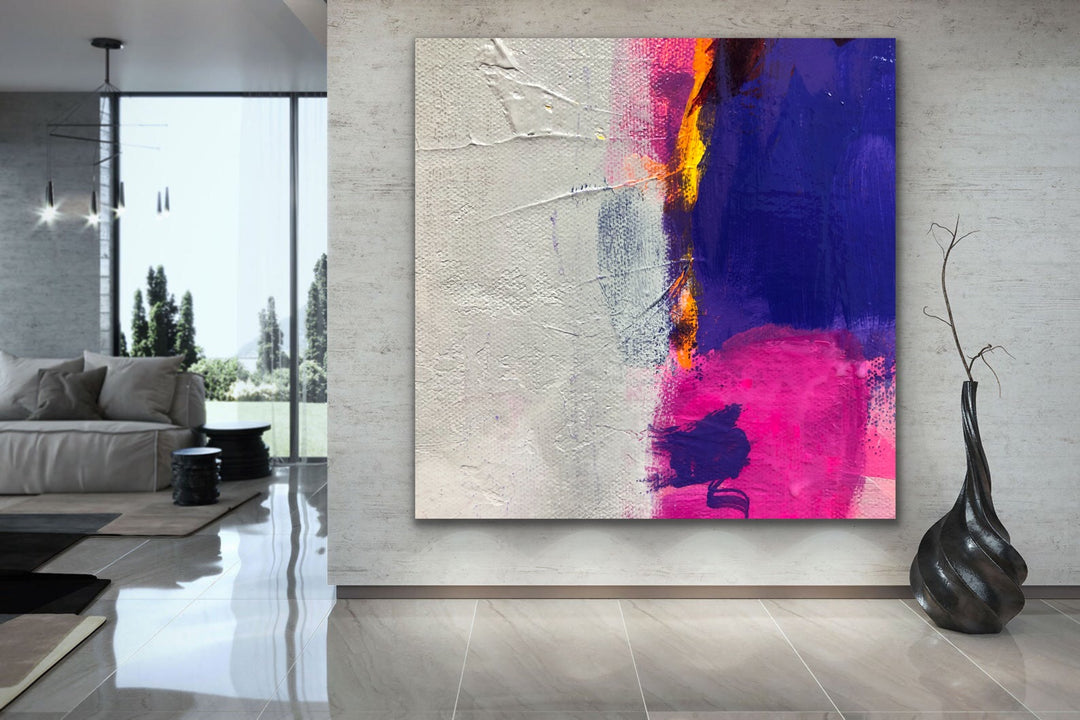 Beach party  - Large abstract art gold wall art wall decor textured art decor office decor