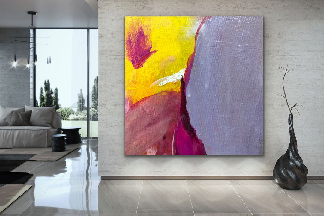 Summer Joy - Custom Art - Abstract painting, Minimalist Art, Framed painting, Wall Art, Wall Decor, Large painting, Local Artist