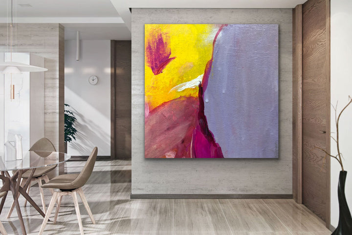 Summer Joy - Custom Art - Abstract painting, Minimalist Art, Framed painting, Wall Art, Wall Decor, Large painting, Local Artist