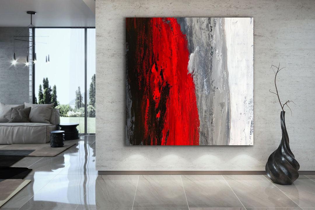 Mellow  - Large abstract art gold wall art wall decor textured art decor office decor