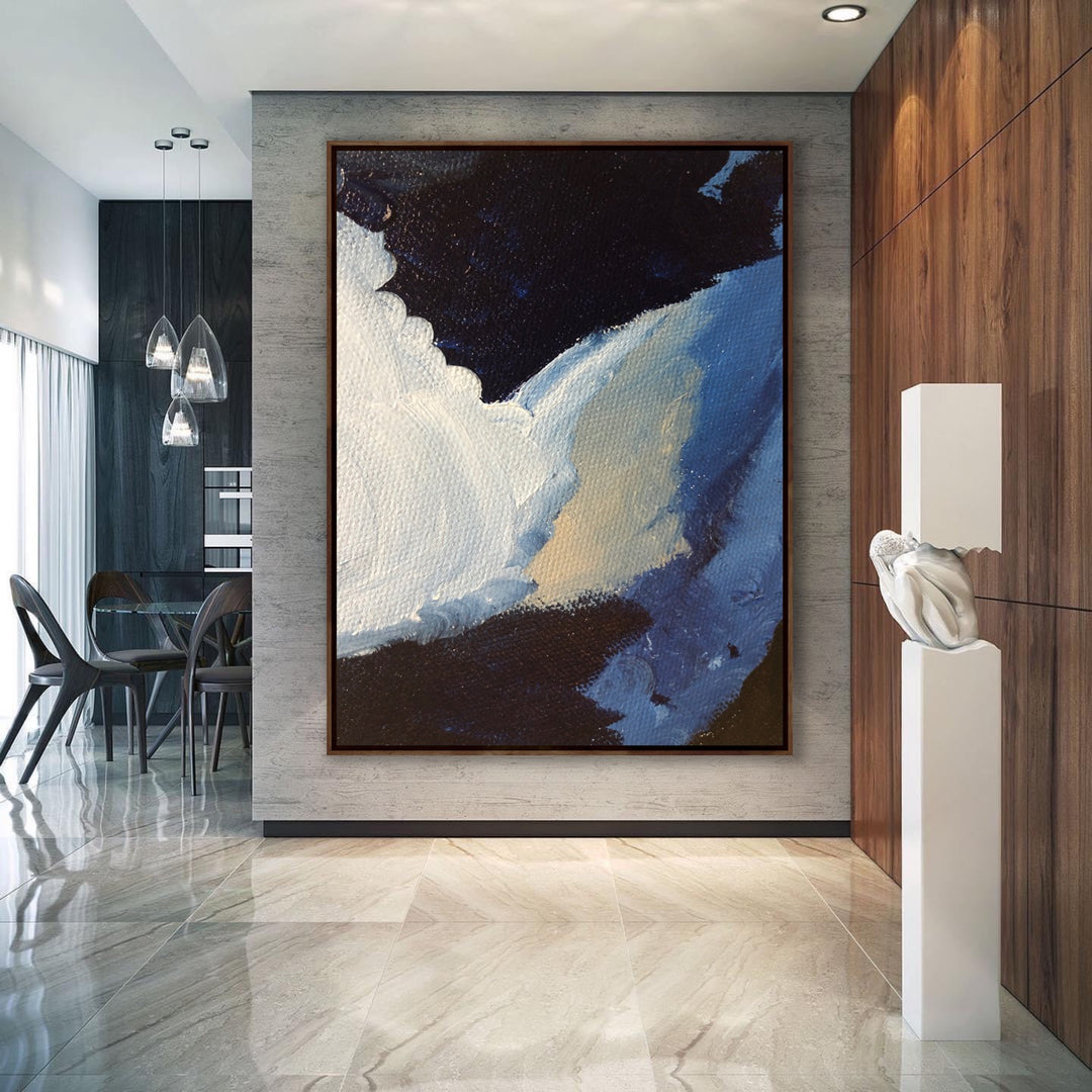 Lake  - Abstract Painting, Minimalist Art, Framed art Wall Art, Modern art