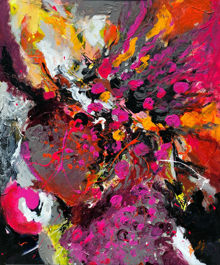 Victory 2 - 30x24 - Original Contemporary Modern Abstract Paintings by Preethi Arts