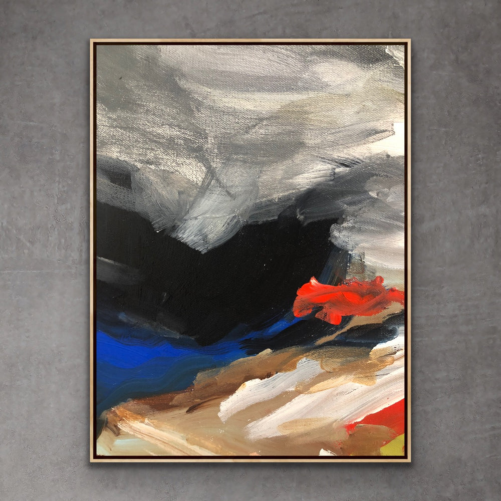 Cloudy - Custom Art - Original Contemporary Modern Abstract Paintings by Preethi Arts