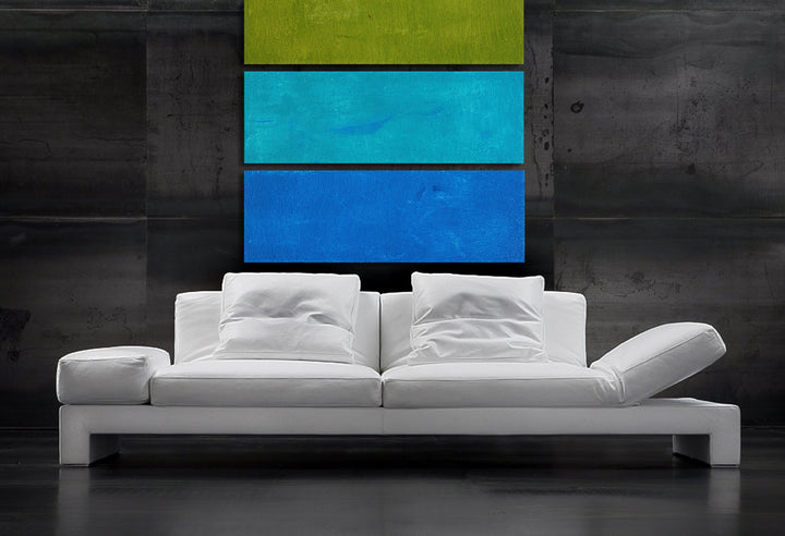 Rendezvous - 36x36 - Original Contemporary Modern Abstract Paintings by Preethi Arts