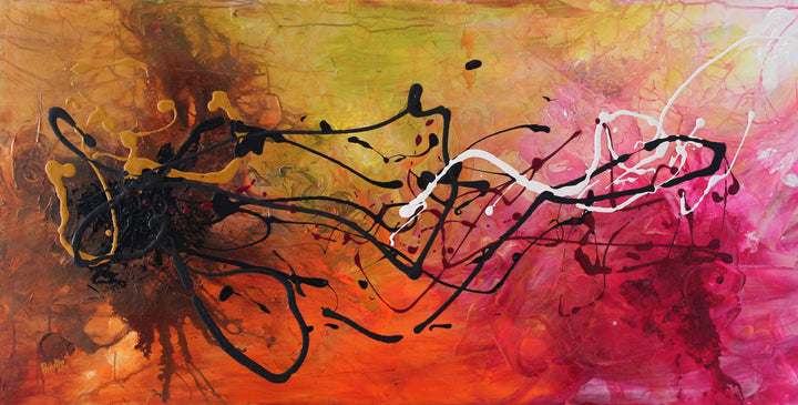 Surprise - 24x48 - Original Contemporary Modern Abstract Paintings by Preethi Arts