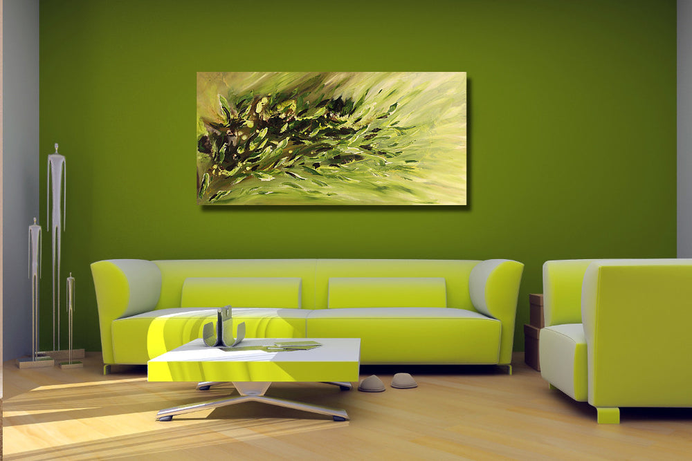The cure - 24x48 - Original Contemporary Modern Abstract Paintings by Preethi Arts