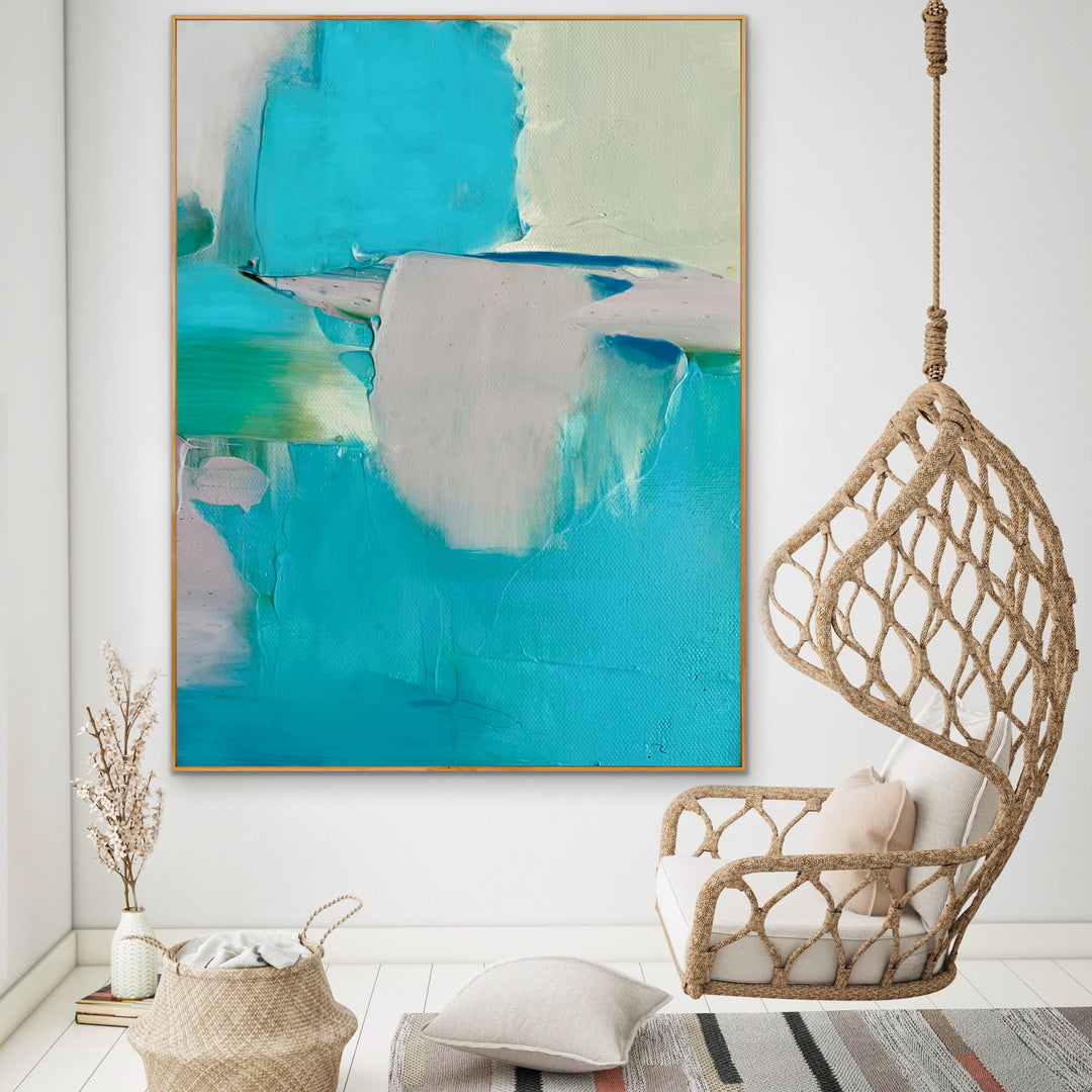 Island - Custom Art - Abstract Painting, Minimalist Art, Framed art Wall Art, Modern art