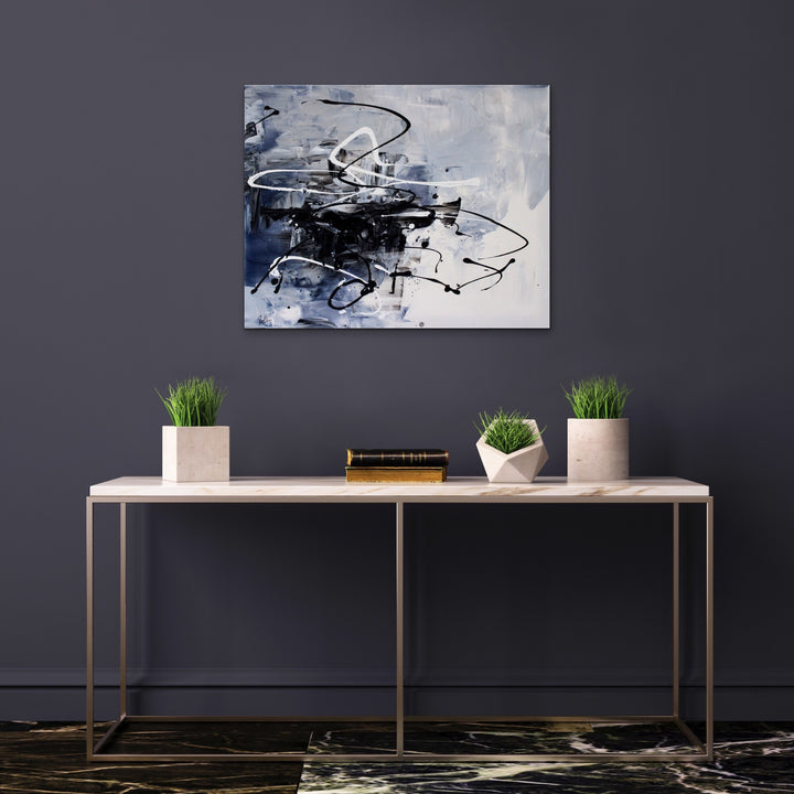 Lightning - 30x24 - Abstract painting, Modern Art, Wall art, Canvas painting, Framed art, Minimalist art