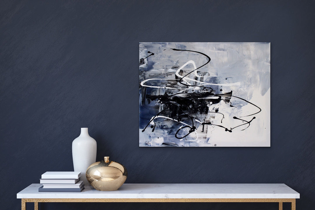 Lightning - 30x24 - Abstract painting, Modern Art, Wall art, Canvas painting, Framed art, Minimalist art