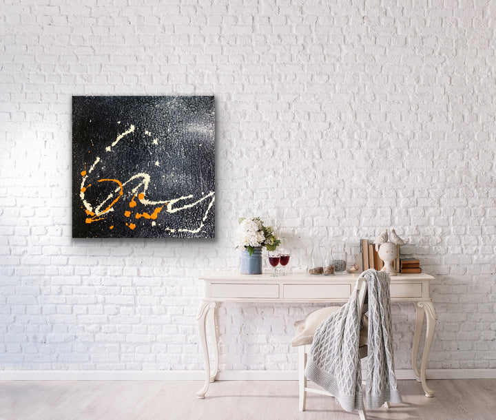 Ashes- 24x24 - Abstract painting, Modern Art, Wall art, Canvas painting, Framed art, Minimalist art